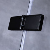 AWT Duschabtrennung LAS1500-B schwarz 150x90 rechts